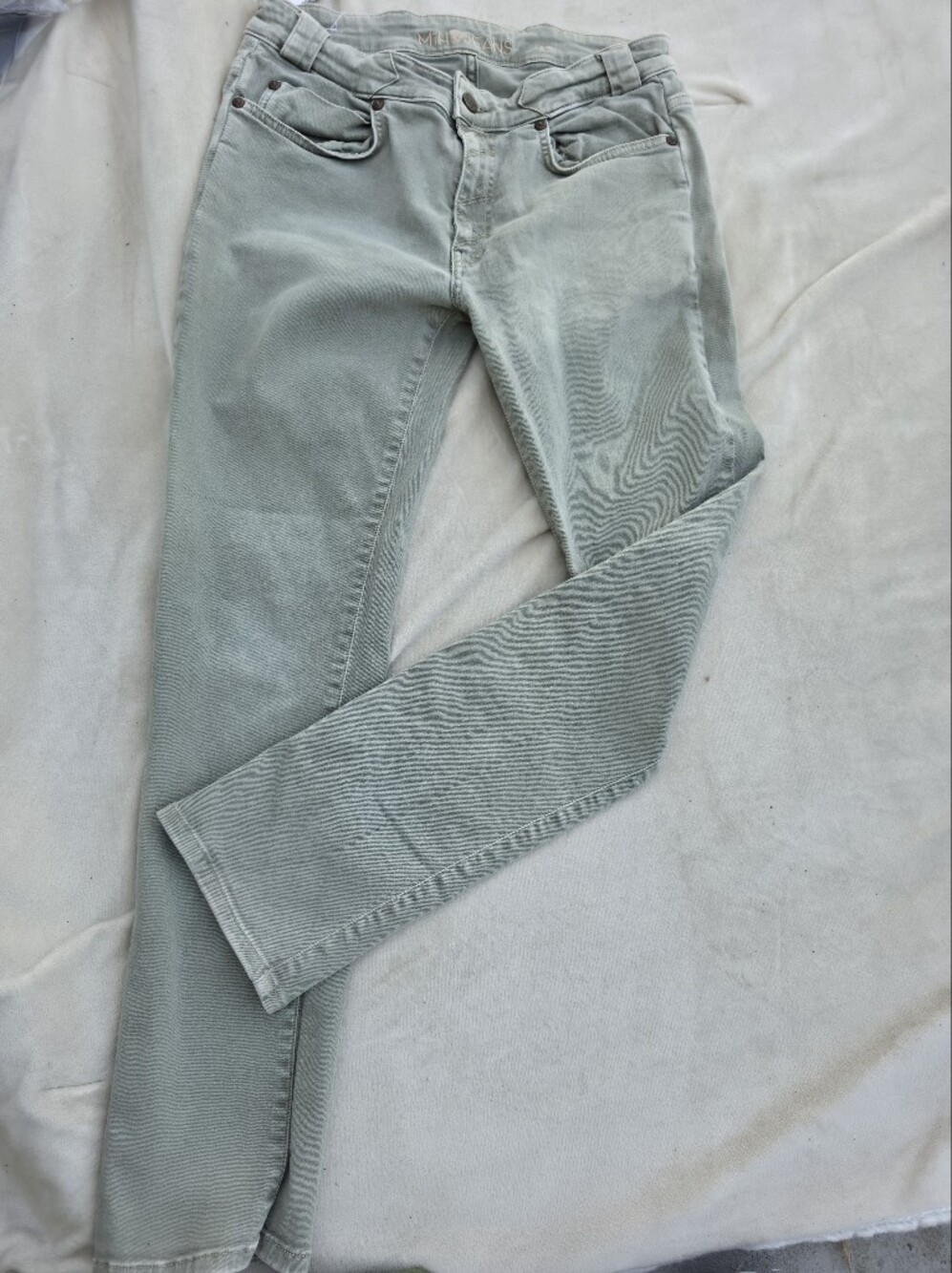 Mih Jeans Women’s Slim Corduroy Jeans in Light Sage